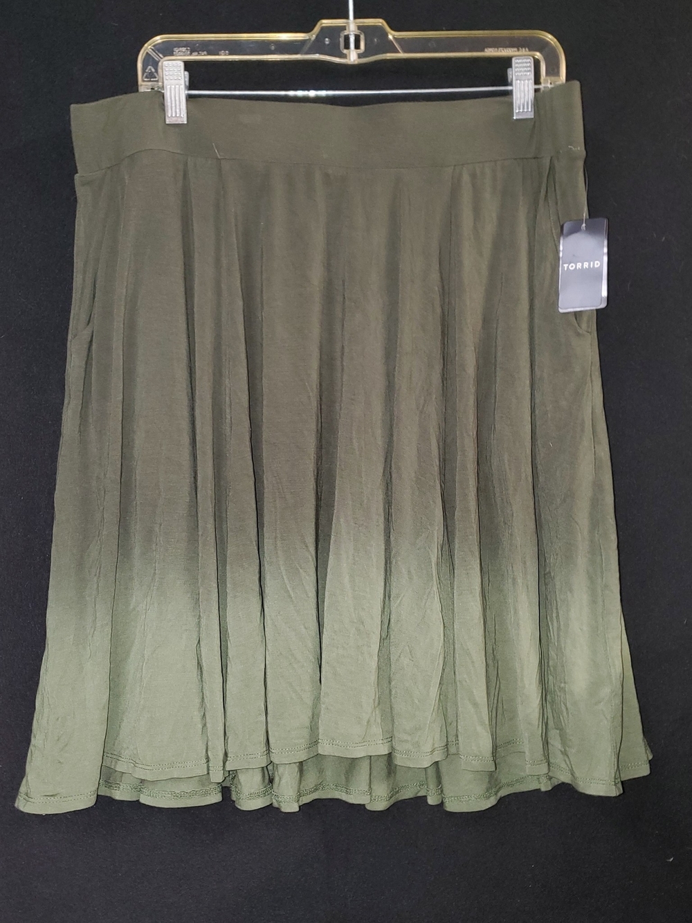 Torrid Olive Green Ombre Skirt